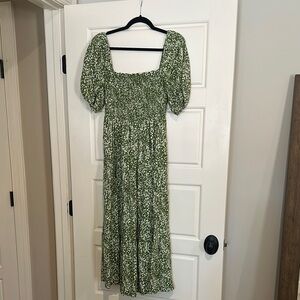 Abercrombie & Fitch Green Floral Women's Dress